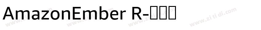 AmazonEmber R字体转换